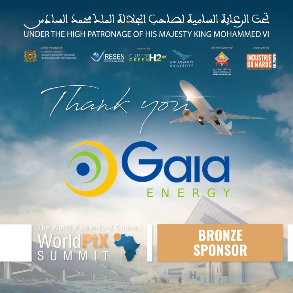 Gaia Energy est Sponsor de la deuxième édition du World Power to X Summit 2023